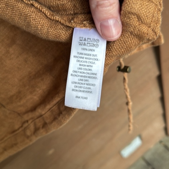 C&C California tan linen jacket size small - Picture 3 of 4